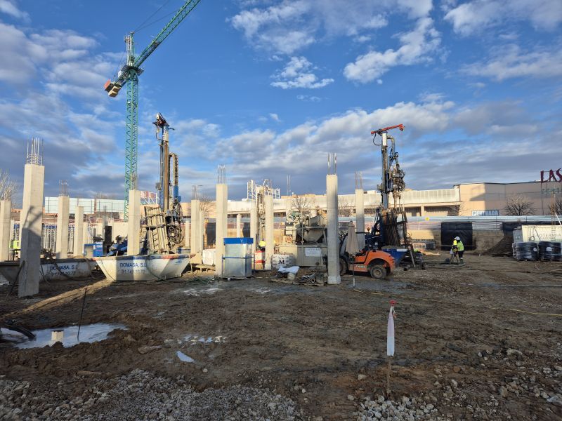 Instalación geotérmica en el futuro Centro de Atención Paliativa Pediátrica Integral CAPPI